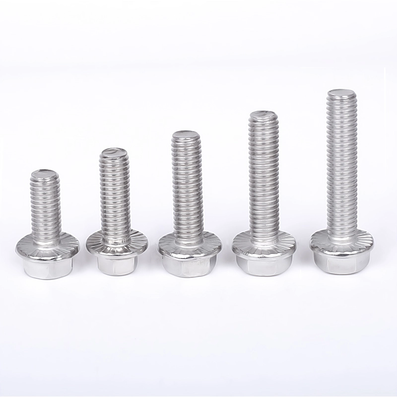 Perno de brida hexagonal de acero inoxidable DIN 6921 Rosca completa