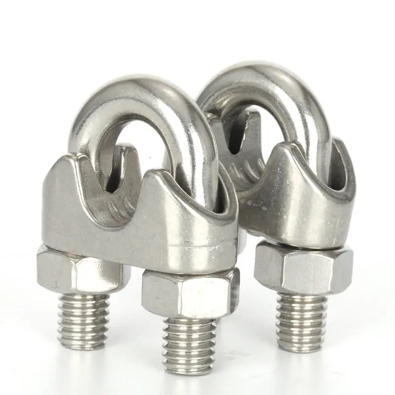 Abrazadera de cable con clip de alambre